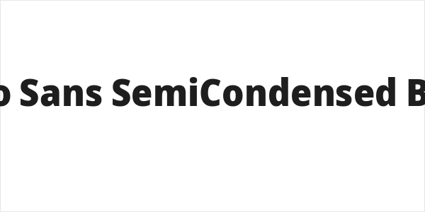 Noto Sans SemiCondensed Black Logo