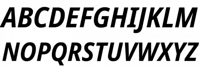 Noto Sans SemiCondensed Bold Italic لخطوط تنزيل الأحرف الكبيرة