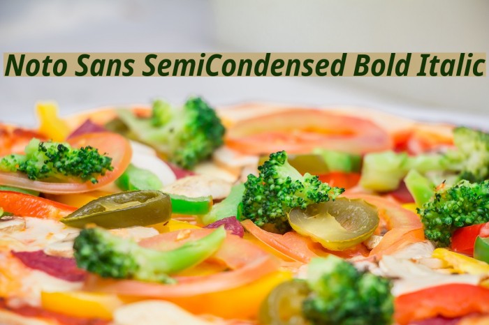 Noto Sans SemiCondensed Bold Italic Example 1