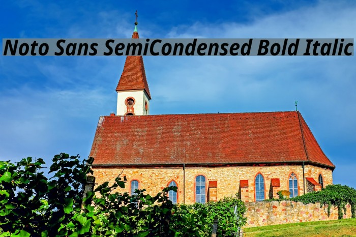 Noto Sans SemiCondensed Bold Italic Example 3