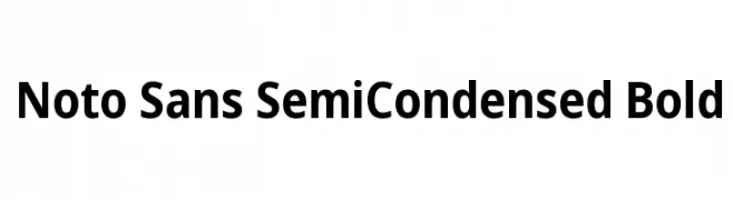 Noto Sans SemiCondensed Bold  لخطوط تنزيل