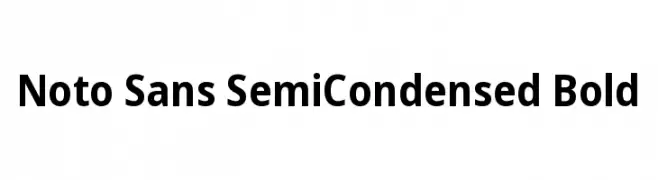 Noto Sans SemiCondensed Bold  フリーフォントのダウンロード
