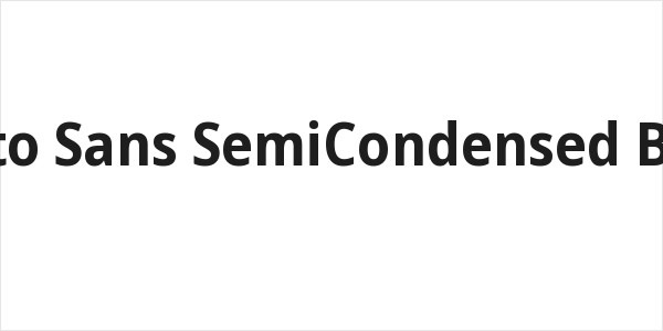 Noto Sans SemiCondensed Bold Logo