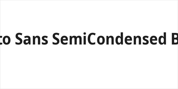 Noto Sans SemiCondensed Bold Logo