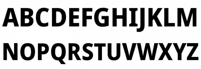 Noto Sans SemiCondensed ExtraBold Шрифта ВЕРХНИЙ