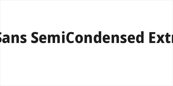 Noto Sans SemiCondensed ExtraBold Logo