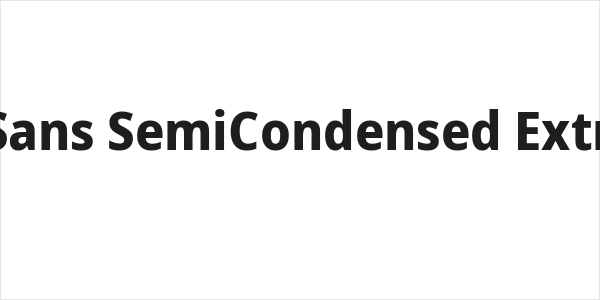 Noto Sans SemiCondensed ExtraBold Logo