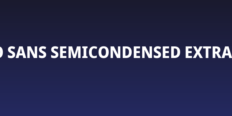 Noto Sans SemiCondensed ExtraBold Social Header