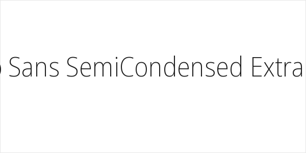 Noto Sans SemiCondensed ExtraLight Logo