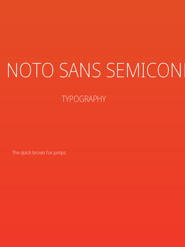 Noto Sans SemiCondensed ExtraLight Poster