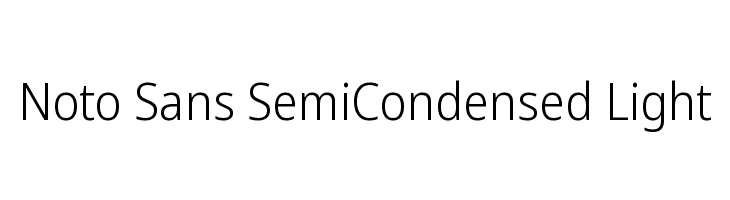 Noto Sans SemiCondensed Light  Fuentes Gratis Descargar