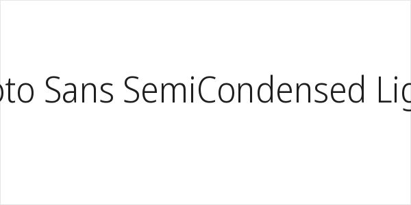 Noto Sans SemiCondensed Light Logo