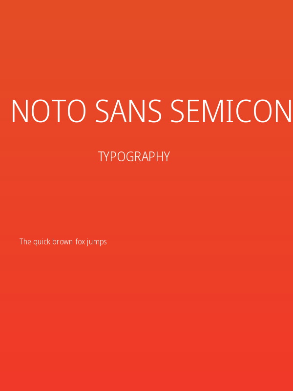 Noto Sans SemiCondensed Light Poster
