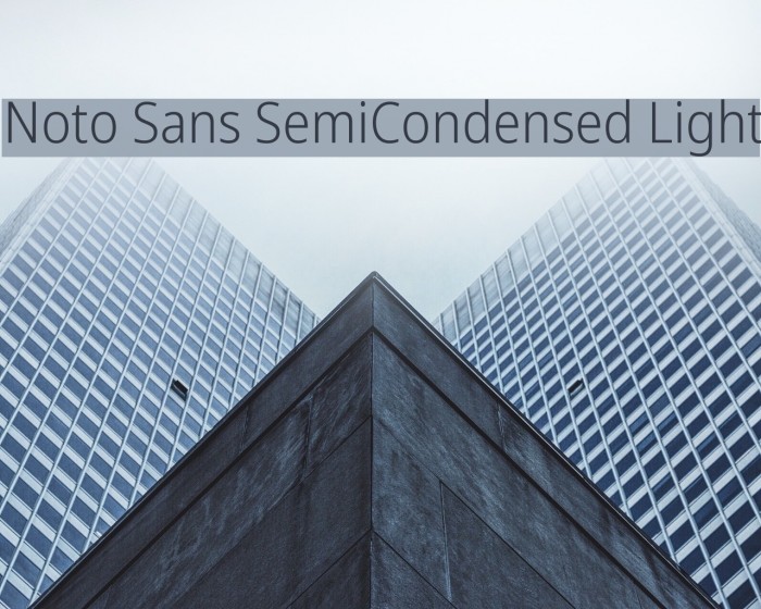 Noto Sans SemiCondensed Light Example 2