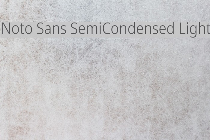 Noto Sans SemiCondensed Light Example 3