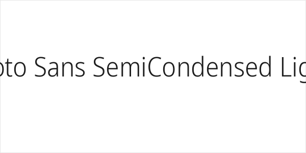 Noto Sans SemiCondensed Light Logo
