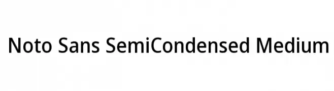 Noto Sans SemiCondensed Medium  フリーフォントのダウンロード