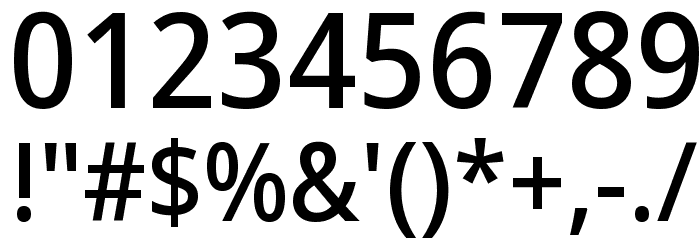 Noto Sans SemiCondensed Medium Font OTHER CHARS