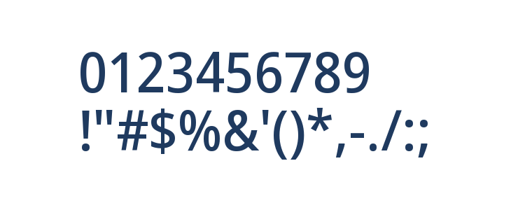 Noto Sans SemiCondensed Medium Other Characters