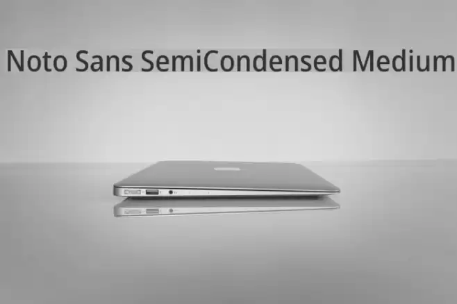 Noto Sans SemiCondensed Medium Font examples