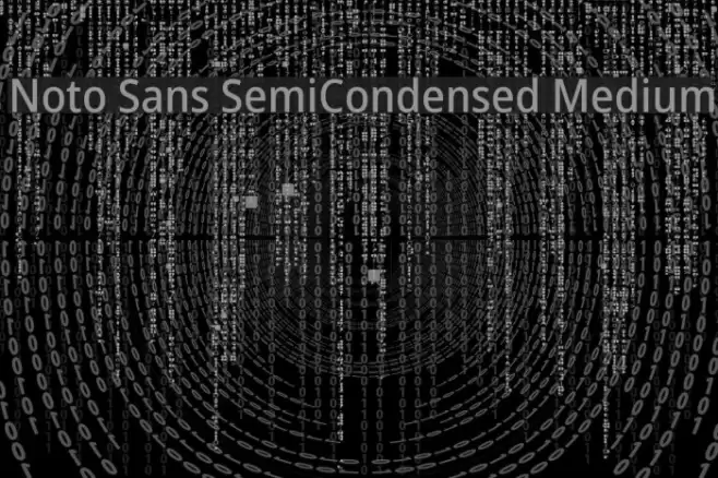 Noto Sans SemiCondensed Medium Font examples