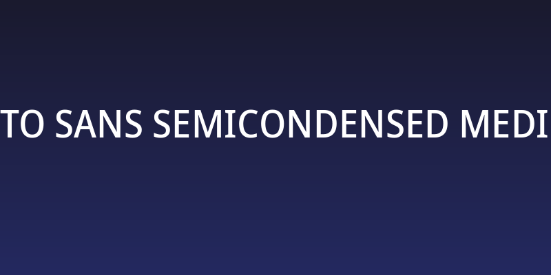 Noto Sans SemiCondensed Medium Social Header