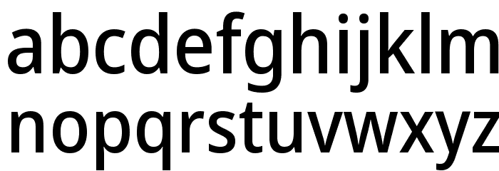 Noto Sans SemiCondensed Medium Font LOWERCASE