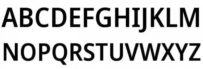 Noto Sans SemiCondensed SemiBold Fonte MAIÚSCULAS