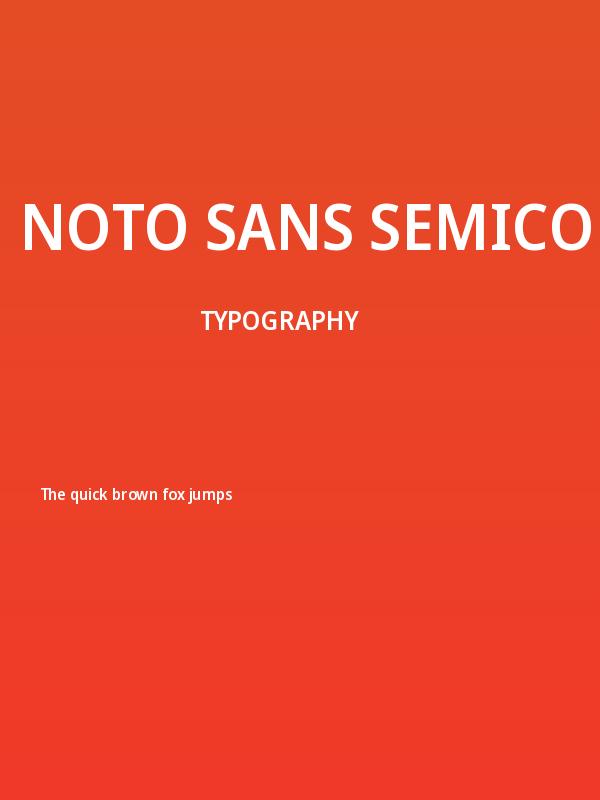Noto Sans SemiCondensed SemiBold Poster