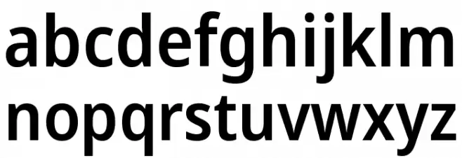 Noto Sans SemiCondensed SemiBold خط أحرف صغيرة