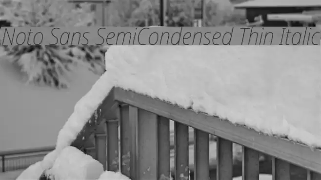 Noto Sans SemiCondensed Thin Italic Font examples