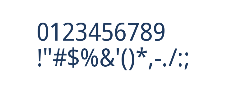 Noto Sans SemiCondensed Other Characters