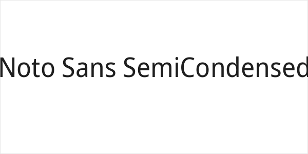 Noto Sans SemiCondensed Logo