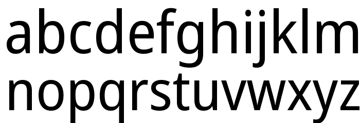 Noto Sans SemiCondensed Font LOWERCASE