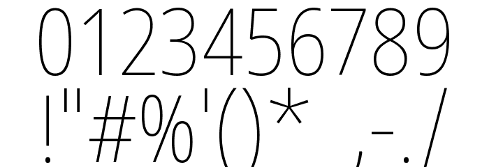 Noto Sans Sinhala Condensed Thin Font OTHER CHARS