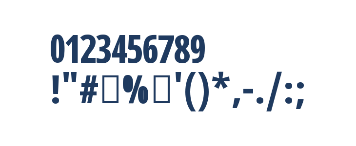 Noto Sans Sinhala ExtraCondensed Bold Other Characters