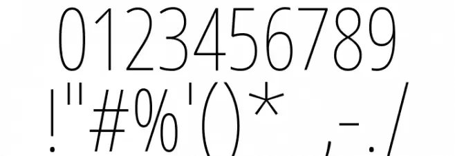 Noto Sans Sinhala ExtraCondensed Thin Font OTHER CHARS