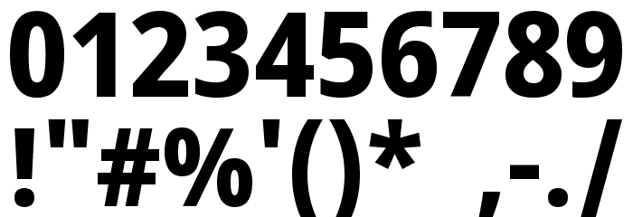 Noto Sans Sinhala SemiCondensed ExtraBold Font OTHER CHARS