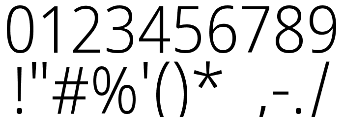 Noto Sans Sinhala SemiCondensed Light Font OTHER CHARS