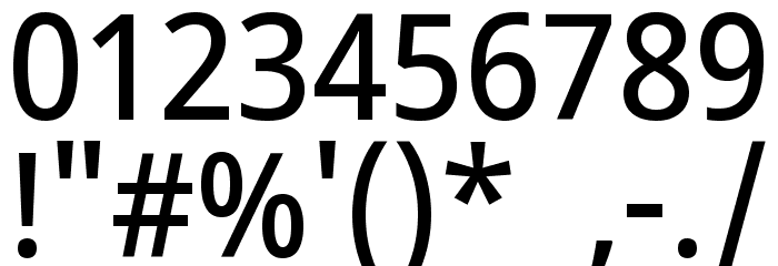 Noto Sans Sinhala SemiCondensed Medium Font OTHER CHARS
