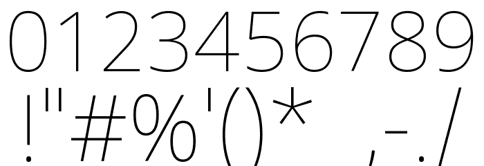 Noto Sans Sinhala Thin Font OTHER CHARS