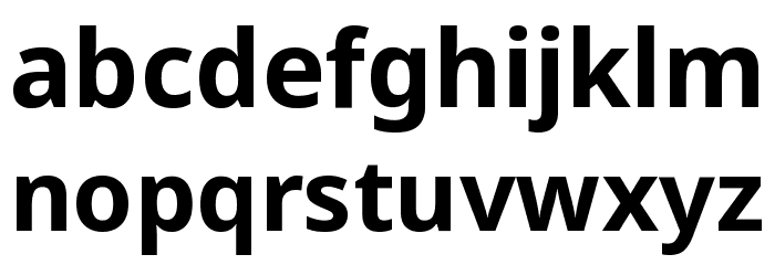 Noto Sans Symbols Bold Font LOWERCASE