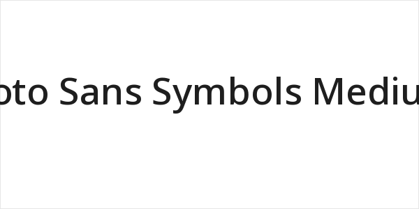 Noto Sans Symbols Medium Logo