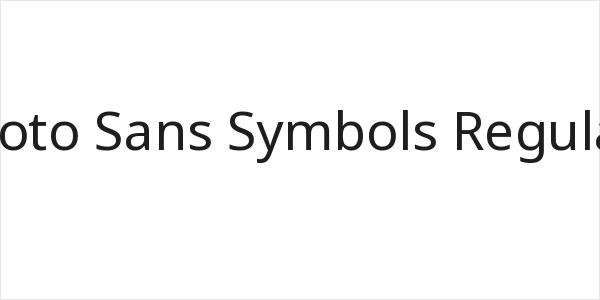 Noto Sans Symbols Regular Logo