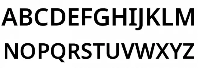 Noto Sans Symbols SemiBold Fonte MAIÚSCULAS
