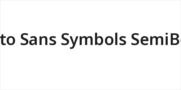 Noto Sans Symbols SemiBold Logo