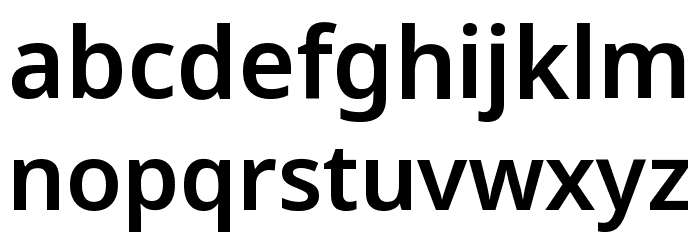 Noto Sans Symbols SemiBold Font LOWERCASE
