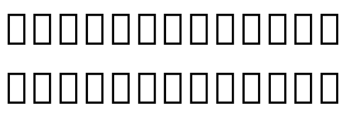 Noto Sans Symbols2 Regular Font LOWERCASE