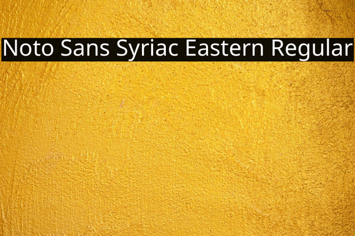 Noto Sans Syriac Eastern Regular Example 1