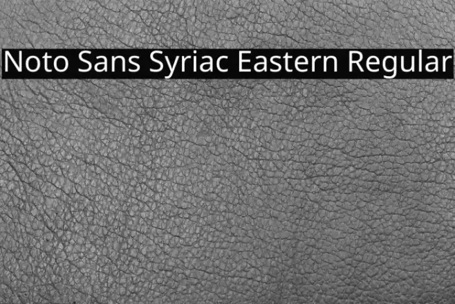 Noto Sans Syriac Eastern Regular フォント examples